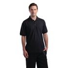 Unisex poloshirt zwart S