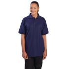 Unisex poloshirt donkerblauw M