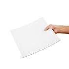 Olympia Kristallon gebogen vierkant melamine bord wit 31x31cm