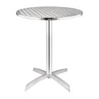 Bolero ronde tafel met kantelbaar RVS blad 60cm