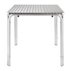 Bolero vierkante RVS tafel 70cm