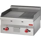 Gastro M 600 gas bakplaat 60/60 FTRG 2/3 glad 1/3 geribbeld