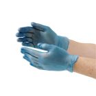 Hygiplas vinyl handschoenen blauw poedervrij L