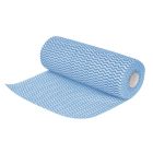 Jantex non-woven schoonmaakdoekjes 25 x 33cm blauw (100 stuks)