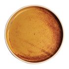 Olympia Canvas platte ronde borden roestoranje 18cm