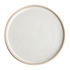 Olympia Canvas platte ronde borden wit 18cm