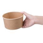 Fiesta Compostable ronde kraft saladeschaal 1L