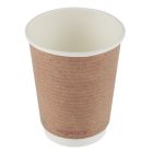 Vegware 89-serie dubbelwandige bekers composteerbaar 340ml (500 stuks)