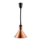 Buffalo verstelbare warmhoudlamp koper