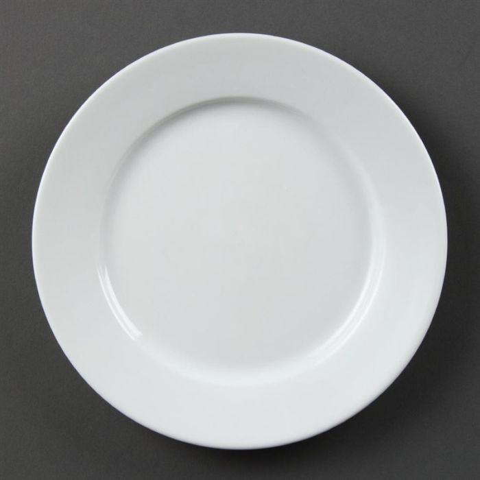 Olympia Whiteware borden met brede rand 20,2cm