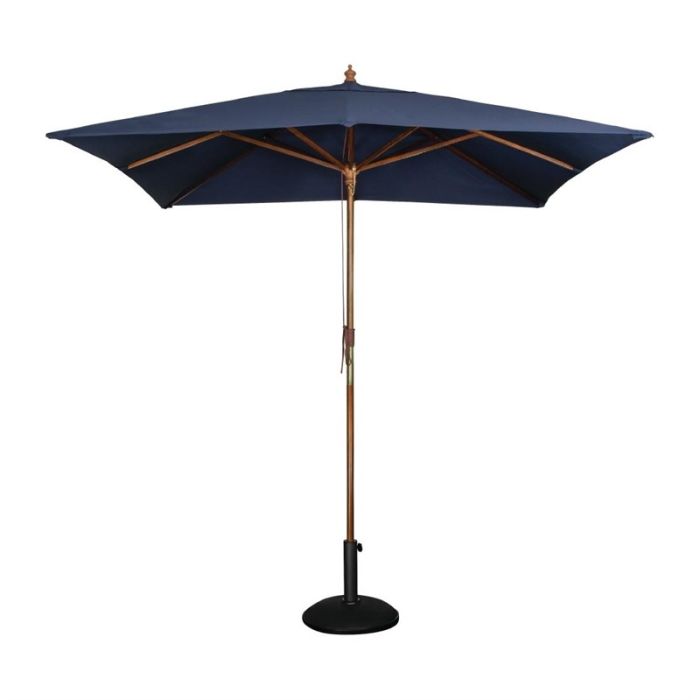 Bolero vierkante donkerblauwe parasol 2,5 meter