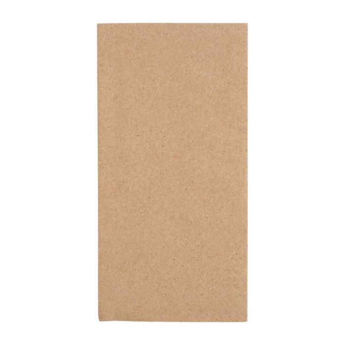 Fiesta Recyclable dinerservetten 1/8 vouw gerecycled kraft 400mm (2000 stuks)