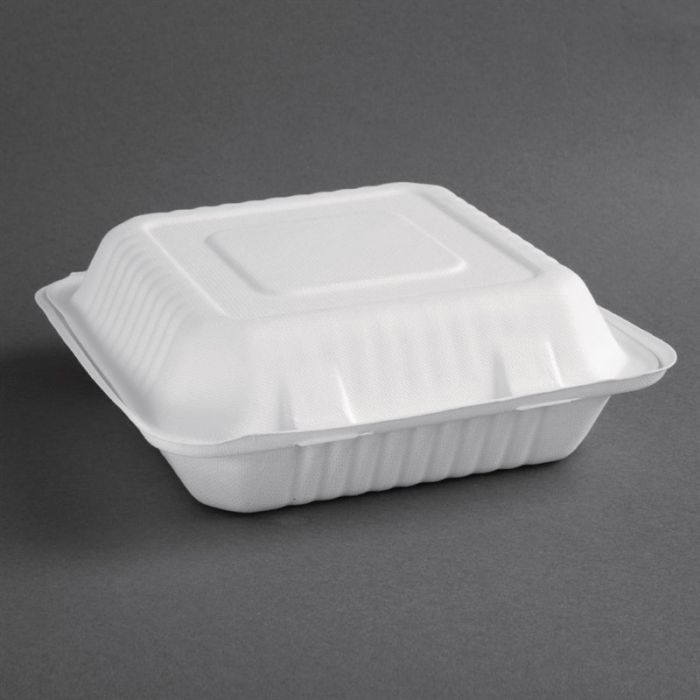 Fiesta Compostable composteerbare bagasse voedseldozen 236mm (200 stuks)