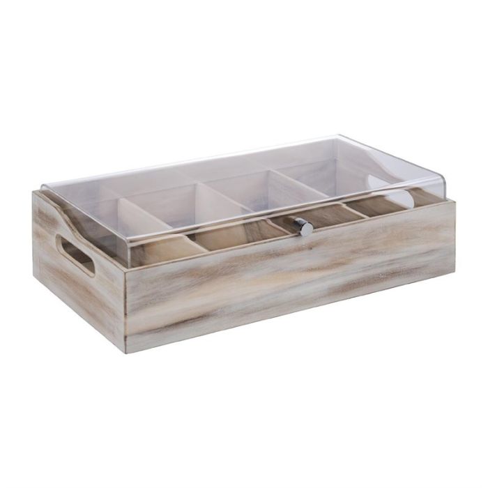 APS bestekbak met deksel 510x280mm donkerbruin