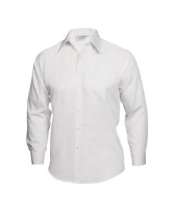 Uniform Works unisex overhemd lange mouw wit M