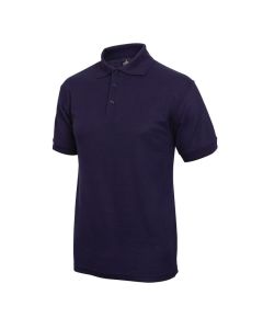 Unisex poloshirt donkerblauw M