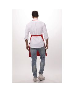 Chef Works halterschort rood
