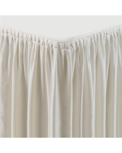 Tafelkleed met rok crème - plissé