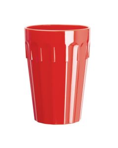 Olympia Kristallon polycarbonaat bekers 26cl rood