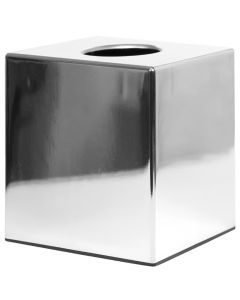 Bolero vierkante tissuebox van chroom