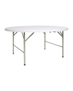 Bolero ronde klaptafel wit 153cm