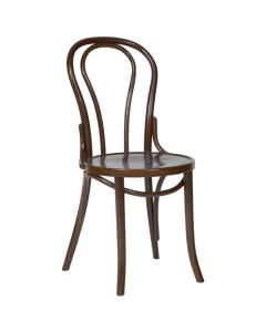 Fameg buighouten bistrostoelen walnootkleur (2 stuks)