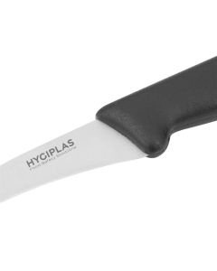 Hygiplas tourneermesje 6,5cm zwart