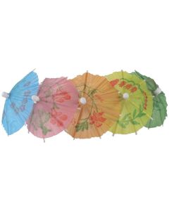 Papieren parasol cocktailprikkers assorti