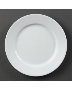 Olympia Whiteware borden met brede rand 20,2cm