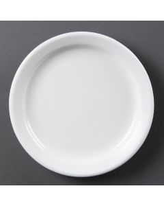 Olympia Whiteware borden met smalle rand 18cm