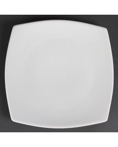 Olympia Whiteware vierkante borden met afgeronde hoeken 27cm