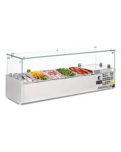 Polar G-serie opzetkoelvitrine 5x GN 1/4