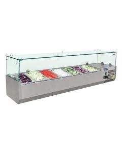 Polar G-serie opzetkoelvitrine 7x GN 1/4