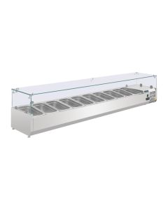 Polar G-serie opzetkoelvitrine 10x GN 1/4