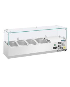 Polar G-serie opzetkoelvitrine 3x GN 1/3 en 1x GN 1/2