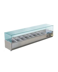 Polar G-serie opzetkoelvitrine 8x GN 1/3