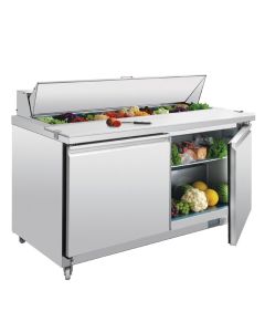 Polar U-serie 2-deurs gekoelde saladette 527L