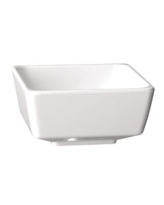 APS Float vierkante melamine kom wit 5,5x5,5cm