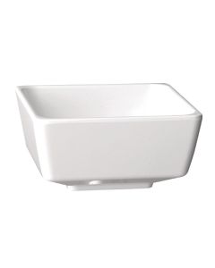 APS Float vierkante melamine kom wit 19x19cm