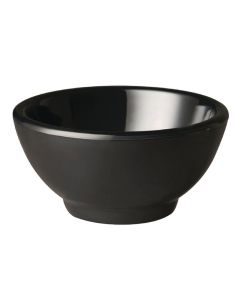 APS Pure ronde melamine kom zwart 9cm