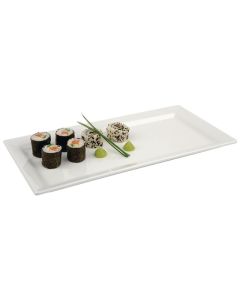 APS Pure rechthoekige melamine schaal wit 35,5x18cm