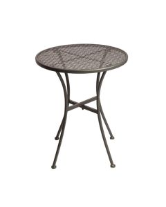 Bolero ronde stalen bistrotafel grijs 60cm