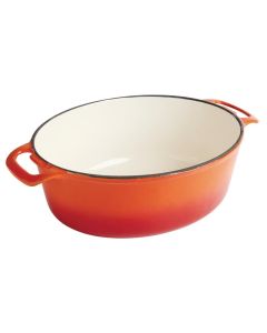 Vogue ovale inductie braadpan oranje 5L