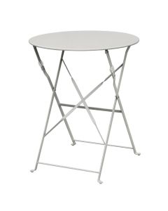 Bolero ronde stalen opklapbare tafel grijs 59,5cm