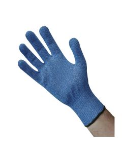 Blauwe snijbestendige handschoen M