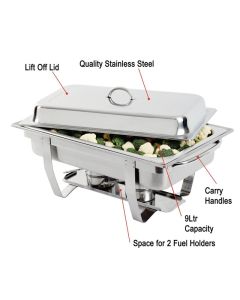 Olympia Milan chafing dish set GN 1/1