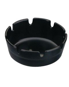 Kristallon melamine asbak zwart 10cm