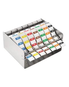 Vogue kleurcode RVS stickerdispenser + stickers