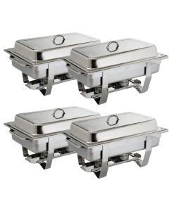 Olympia Milan chafing dish set GN 1/1 (4 stuks)