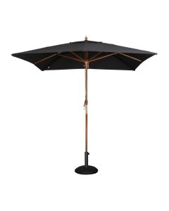 Bolero vierkante zwarte parasol 2,5 meter